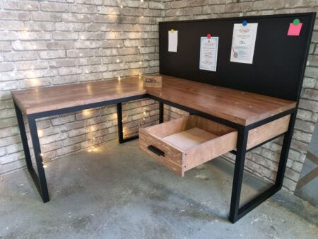 Угловой письменный стол лофт LOFT TABLE L-31 | Easyloft