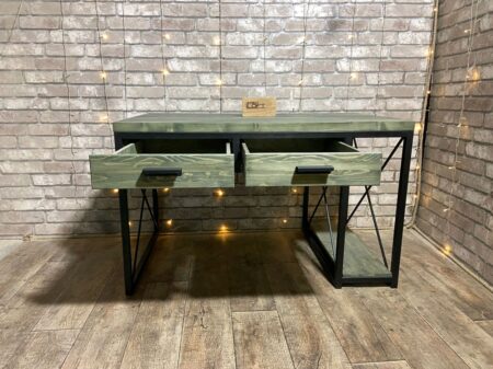 Письменный стол лофт зеленый LOFT TABLE L-80 | Easyloft